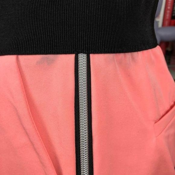 MILLY Pink Layney Cropped Zipcuff Pants Tuxedo - Picture 8 of 8